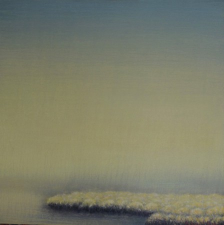 «Ambiente lacustre XVII». Temple vinílico sobre lienzo  50 x 50 cm. Sevilla 2017. 